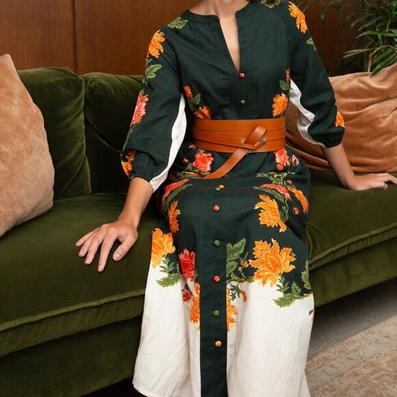 Anna Cate Iris Maxi Dress Hunter Bloom - Picture 10 of 10